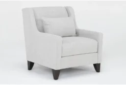 Delano Chenille 34" Charcoal Accent Chair