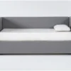 Emmerson II Grey Upholstered Full Daybed With Trundle -Furniture Store 317761 grey fabric daybed signature 01