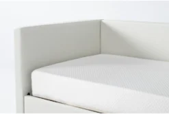Emmerson II Sand Upholstered Full Daybed With Trundle -Furniture Store 317762 beige fabric daybed detail 45