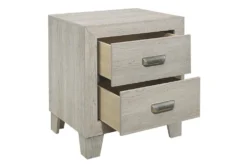 Davie 24" 2 Drawer Nightstand -Furniture Store 317790 white wood nightstand detail 44