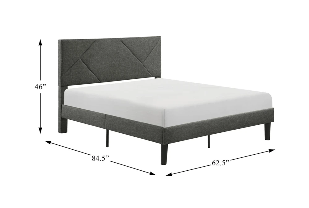 Miles Queen Upholstered Platform Bed 7 Miles Queen Upholstered Platform Bed - Image 5