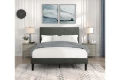Miles Queen Upholstered Platform Bed 15 Miles Queen Upholstered Platform Bed -Furniture Store 317820 room 85