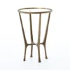 Brass Accent Table With Round Glass Top -Furniture Store 318193 gold metal accent table signature 01