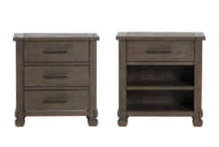 Caden 1 Drawer & 3 Drawer Nightstand Set Of 2