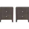 Eva Grey 2 Drawer Nightstand Set Of 2 -Furniture Store 318229 signature 01