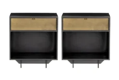 Hendrick 1 Drawer Nightstand Set Of 2