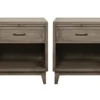 Sienna Grey 1 Drawer Nightstand With USB Set Of 2 -Furniture Store 318471 grey wood nightstand signature 01