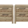 Hyanna 2 Drawer Nightstand With USB Set Of 2 -Furniture Store 318478 brown multi media nightstand signature 01