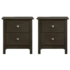 Zodiac Grey 2 Drawer Nightstand Set Of 2 -Furniture Store 318533 grey wood nightstand signature 01
