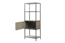Darlen 48" Grey 3 Shelf Wood Bookcase With Storage Cabinet -Furniture Store 318636 grey wood bookcase storage 12
