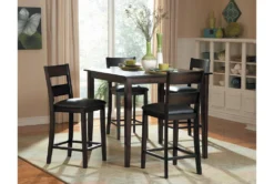 Aleena 40" Counter Set For 4 -Furniture Store 318649 brown wood counter height set room 85