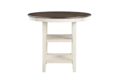 Taylor Brown/White 42" Counter Table -Furniture Store 318661 brown wood counter height set front 02