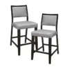 Alley Counter Stool Set Of 2 -Furniture Store 319147 grey wood counter height set signature 01