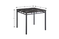 Julie 40" Counter Set For 4 -Furniture Store 319228 black metal counter height set detail 44