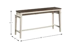 Jill 68" Counter Set For 3 -Furniture Store 319230 brown wood counter height set detail 44