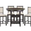 Taylor Brown/Black Counter Set For 4 1 Taylor Brown/Black Counter Set For 4 -Furniture Store 319511 signature 01