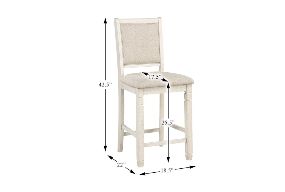 Taylor Brown/White 42" Counter Set For 4 11 Taylor Brown/White 42" Counter Set For 4 - Image 9