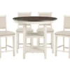 Taylor Brown/White 42" Counter Set For 4 -Furniture Store 319513 signature 01
