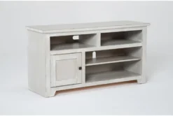 Santa Clara Pebble 50" Tv Stand -Furniture Store 320009 grey wood media console side 18