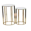 Set Of 2 Gold Metal Accent Tables -Furniture Store 320250 gold metal accent table signature 01