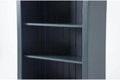 Westlawn 72" Blue Bookcase With Doors -Furniture Store 320494 blue wood bookcase detail 44