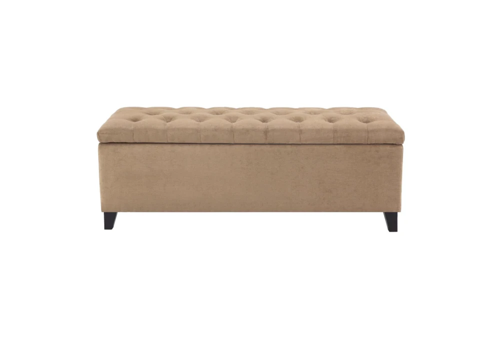 Maia 49" Sand Tufted Soft Close Storage Bench 4 Maia 49" Sand Tufted Soft Close Storage Bench - Image 2