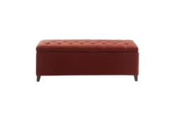 Maia 49" Red Tufted Soft Close Storage Bench -Furniture Store 320514 front 02