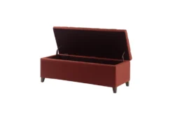 Maia 49" Red Tufted Soft Close Storage Bench -Furniture Store 320514 storage 12