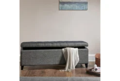 Maia 49"Charcoal Tufted Soft Close Storage Bench -Furniture Store 320517 room 85
