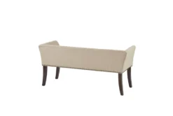 50" Nessa Cream Accent Bench 18 50" Nessa Cream Accent Bench -Furniture Store 320525 back 82