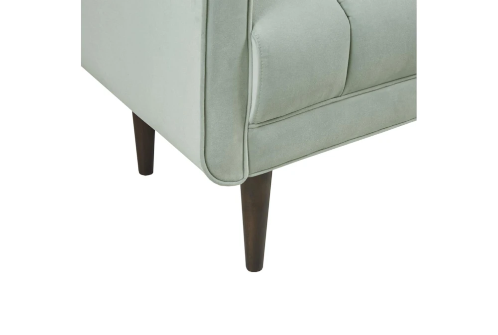 48" Seafoam Upholstered Modern Accent Bench 6 48" Seafoam Upholstered Modern Accent Bench - Image 4