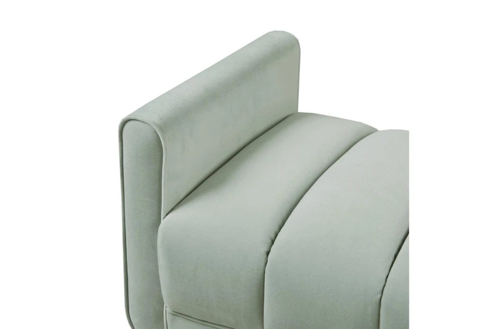 48" Seafoam Upholstered Modern Accent Bench 7 48" Seafoam Upholstered Modern Accent Bench - Image 5