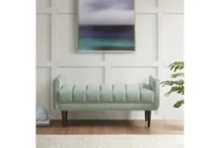 48" Seafoam Upholstered Modern Accent Bench 20 48" Seafoam Upholstered Modern Accent Bench -Furniture Store 320536 room 85