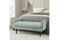 48" Seafoam Upholstered Modern Accent Bench 21 48" Seafoam Upholstered Modern Accent Bench -Furniture Store 320536 room 86