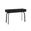 Sasha 47" Black Glass Console Table Desk -Furniture Store 320614 black glass console table signature 01