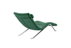 Tilda Green Velvet Chaise With Silver Base -Furniture Store 320645 green fabric chaise detail 45