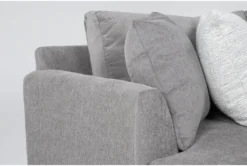 Pierson Oversized 88" Double Chaise 11 Pierson Oversized 88" Double Chaise -Furniture Store 320695 grey fabric sectional detail 45