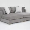 Pierson Oversized 88" Double Chaise -Furniture Store 320695 grey fabric sectional signature 01