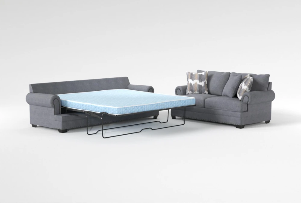 Stanley Chenille 99" Queen Sleeper/Loveseat Set 8 Stanley Chenille 99" Queen Sleeper/Loveseat Set - Image 6