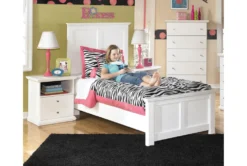 Briar White 1 Drawer Nightstand