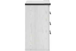 Saddie Two-Tone White/Brown 2 Drawer Nightstand With Wireless Charging & USB -Furniture Store 321248 white wood nightstand side 15