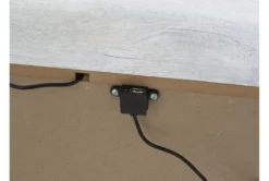 Hyde White Two-Tone White/Brown 2 Drawer Nightstand With USB -Furniture Store 321249 white wood nightstand detail 46