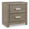 Culver Brown 2 Drawer Nightstand With USB -Furniture Store 321322 brown wood nightstand signature 01