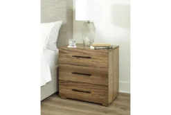 Dane Natural 3 Drawer Nightstand With Outlets & USB -Furniture Store 321341 natural wood nightstand room 85