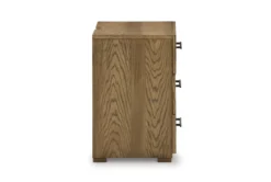 Dane Natural 3 Drawer Nightstand With Outlets & USB -Furniture Store 321341 natural wood nightstand side 14