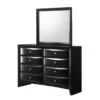 Faron Black Dresser/Mirror -Furniture Store 321474 black mdf dresser and mirror set signature 01
