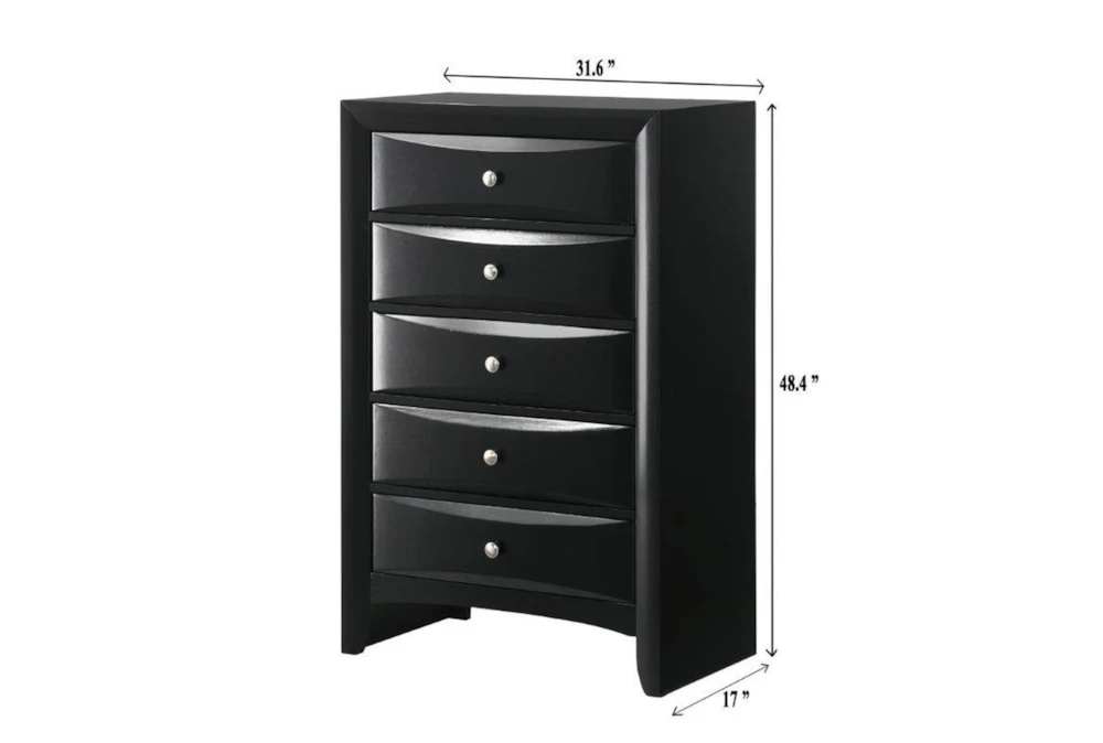 Faron Black Chest Of Drawers 4 Faron Black Chest Of Drawers - Image 2