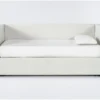 Emmerson II Sand Upholstered Twin Daybed With Trundle -Furniture Store 322516 white fabric daybed signature 01