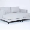 Aries Seal Double Chaise 2 Aries Seal Double Chaise -Furniture Store 322545 grey fabric sectional signature 01