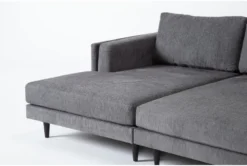 Aries Smoke Double Chaise -Furniture Store 322546 grey fabric sectional detail 45